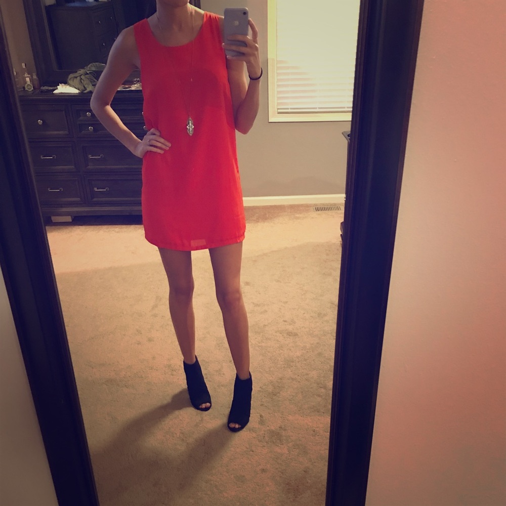 Bright Red Dress